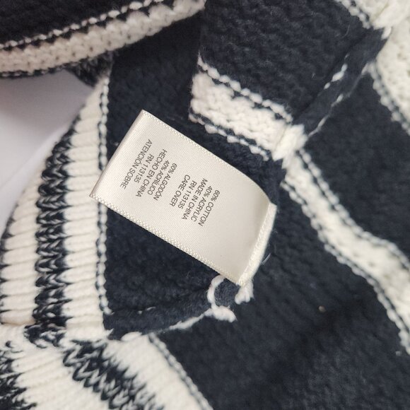 Lea & Viola Womens Striped Open Front Cardigan Size XL Black & White - Picture 5 of 10